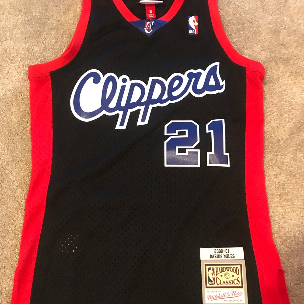Mitchell & ness jersey nba clippers miles Sz s authentic Los Angeles lakers